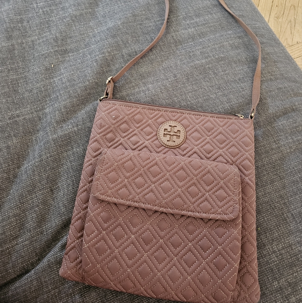 Tory Burch Quilted Crossbody Bag - Brown